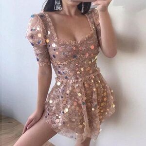 FOR LOVE & LEMONS ACE MINI DRESS